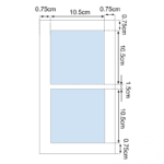 Dimensions Cadre Simple - Double Coupons
