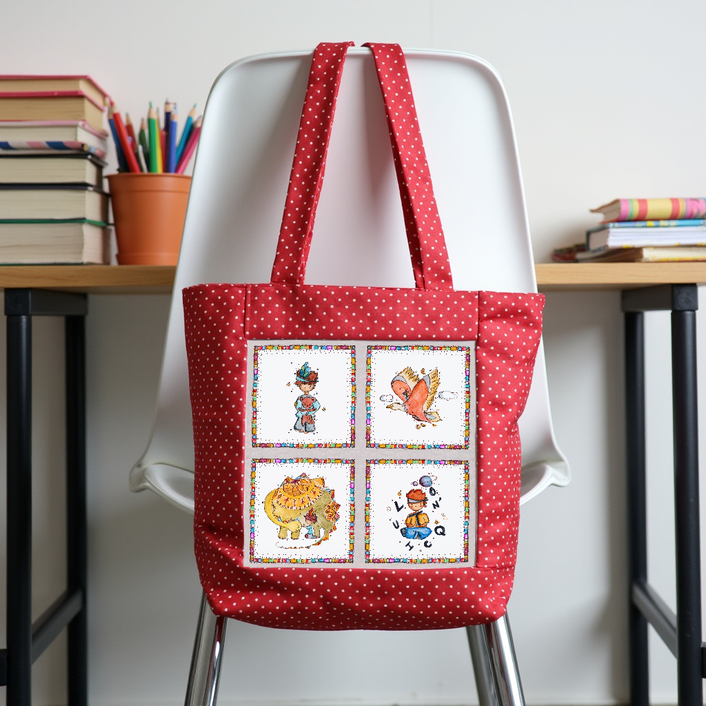 Sac Rouge avec Cadre by QuiltNCo™