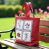 Sac Rouge avec Cadre by QuiltNCo™