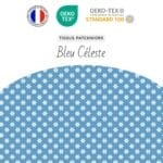 Tissus Bleu Céleste