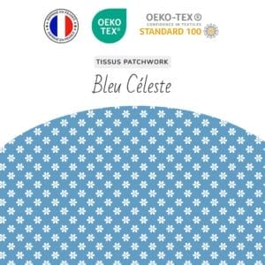 Tissus Bleu Céleste
