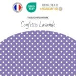 Tissus Confettis Lavande