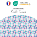 Tissu Ecailles Carrées