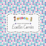 Tissu Ecailles Carrées by QuiltNCo