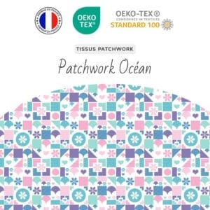 Tissu Patchwork Océan
