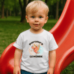 Photo dans le parc du TShirt pour garçon "Parcours le monde"