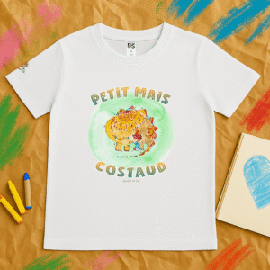 TShirt Garçon - "Petit Mais Costaud" Vert