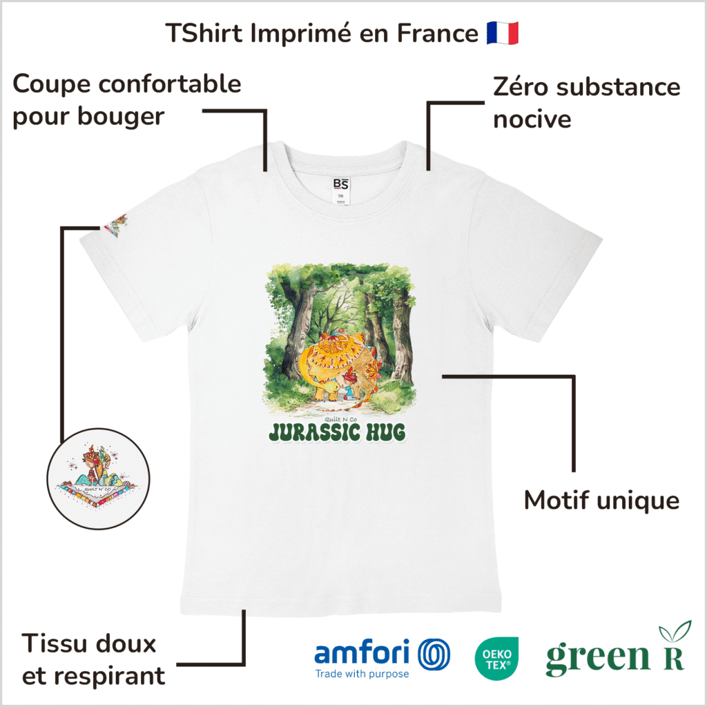Avantages du T-Shirt pour garçon "Jurassic Hug"