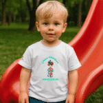 Photo dans le parc du TShirt pour garçon "Mon Doudou, Mon Meilleur Ami"