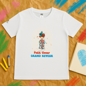 TShirt Garçon - "Petit Cœur, Grand Rêveur"