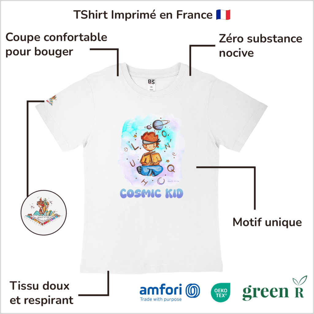 Avantages du T-Shirt pour garçon "Cosmic Kid" Original