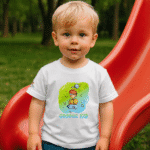 Photo dans le parc du TShirt pour garçon "Cosmic Kid" Vert