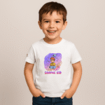 Photo en studio du TShirt pour garçon "Cosmic Kid" Violet