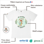 Avantages du T-Shirt pour fille "Un Souffle de Liberté"