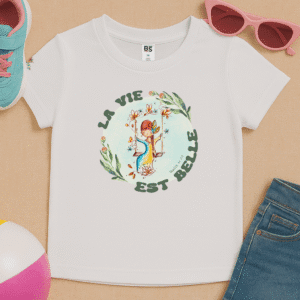 TShirt Fille - "La Vie Est Belle"