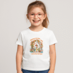 Photo en studio du TShirt pour fille "Balance-toi Plus Haut, Rêve Plus Grand"