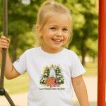 Photo dans le parc du TShirt pour fille "Gardienne des Secrets"