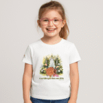 Photo en studio du TShirt pour fille "Petit Souffle d'Automne"