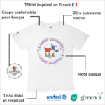 Avantages du T-Shirt pour fille "Libre Comme Une Plume"