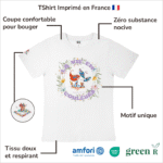 Avantages du T-Shirt pour fille "La Vie En Couleurs"