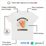 T-Shirt Bio pour garçon "Parcours Le Monde"