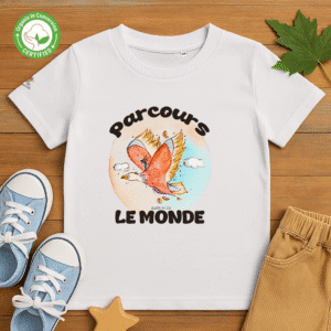 TShirt Garçon Bio - "Parcours Le Monde"