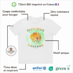 T-Shirt Bio pour garçon "Petit Mais Costaud" Vert