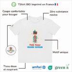 T-Shirt Bio pour garçon "Petit Cœur, Grand Rêveur"