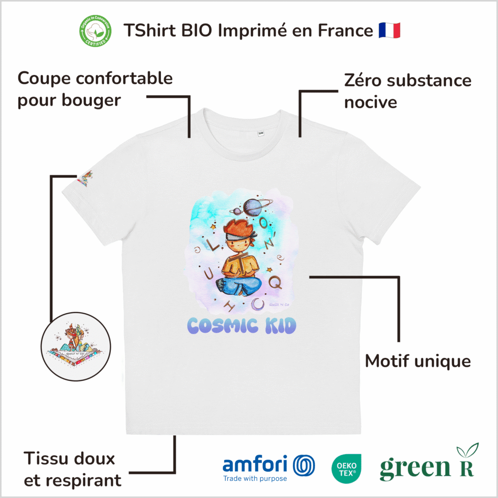 T-Shirt Bio pour garçon "Cosmic Kid" Original