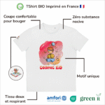 T-Shirt Bio pour garçon "Cosmic Kid" Rouge