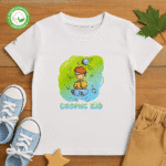 TShirt Garçon Bio - "Cosmic Kid" Vert