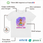 T-Shirt Bio pour garçon "Cosmic Kid" Violet