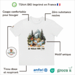 T-Shirt Bio pour garçon "Je Veille sur Toi"