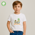 Photo en studio du TShirt Bio pour garçon "Amis pour la Vie"