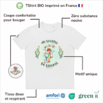 T-Shirt Bio pour fille "Un Souffle de Liberté"