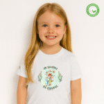 Photo en studio du TShirt Bio pour fille "Un Souffle de Liberté"