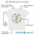 T-Shirt Bio pour fille "La Vie Est Belle"