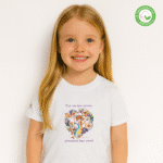 Photo en studio du TShirt Bio pour fille "Là où les rêves prennent leur envol"
