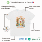 T-Shirt Bio pour fille "Balance-toi Plus Haut, Rêve Plus Grand"