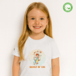Photo en studio du TShirt Bio pour fille "Quilt N' Co"