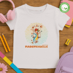 TShirt fille Bio - "Mademoiselle"