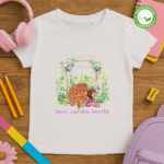 TShirt fille Bio - "Mon Jardin Secret"