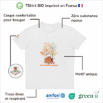 T-Shirt Bio pour fille "Petit Souffle d'Automne"