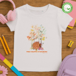 TShirt fille Bio - "Petit Souffle d'Automne"
