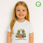 Photo en studio du TShirt Bio pour fille "Gardienne des Secrets"