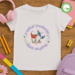 TShirt fille Bio - "Libre Comme Une Plume"