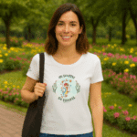 Photo dans le parc du TShirt Femme "Un Souffle de Liberté"