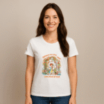 Photo en studio du TShirt Femme "Balance-toi Plus Haut, Rêve Plus Grand"