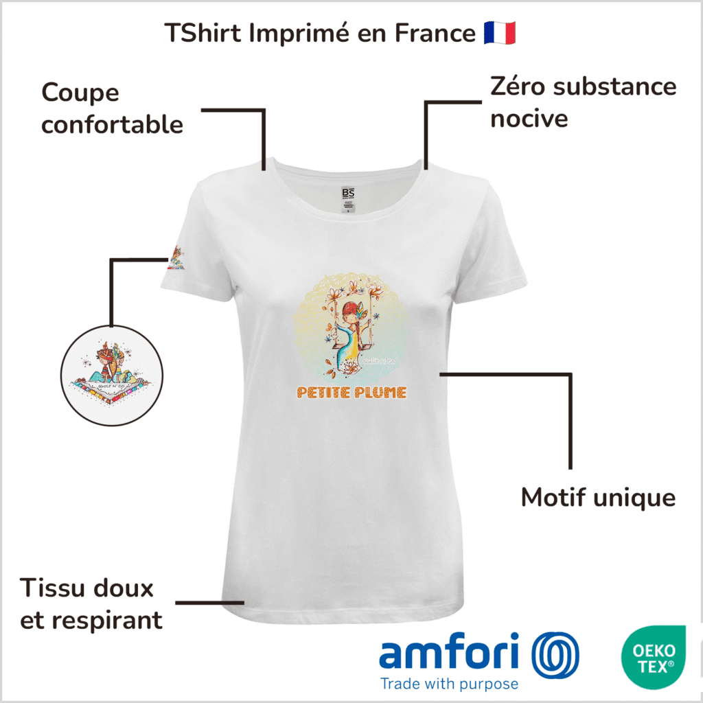 T-Shirt Femme "Petite Plume"