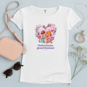 TShirt Femme - "Petits Cœurs, Grand Bonheur"